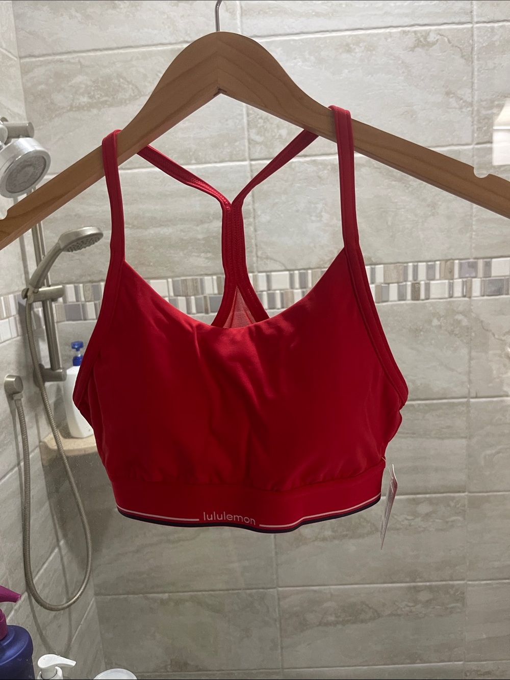 lululemon athletica Red Strappy Racerback Sports Bra